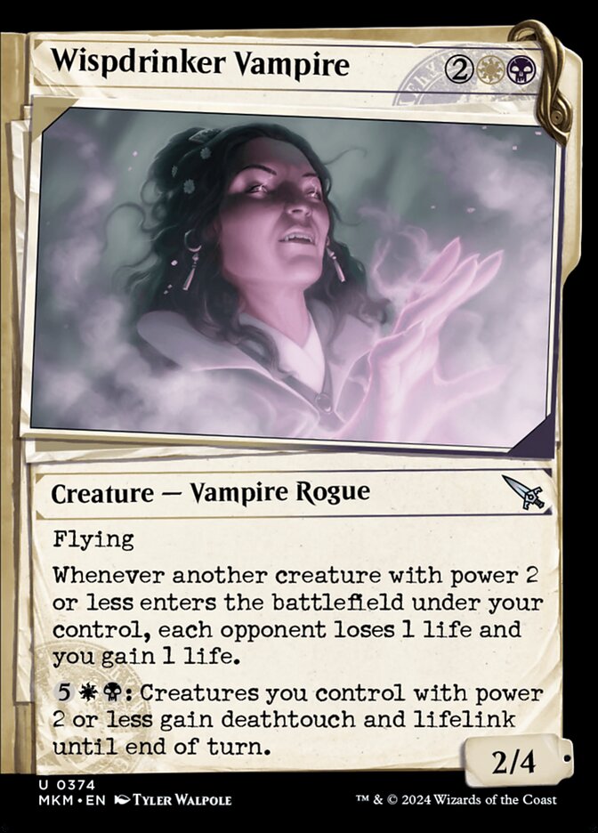 Card Scan of Wispdrinker Vampire | MKM (Dossier Showcase)