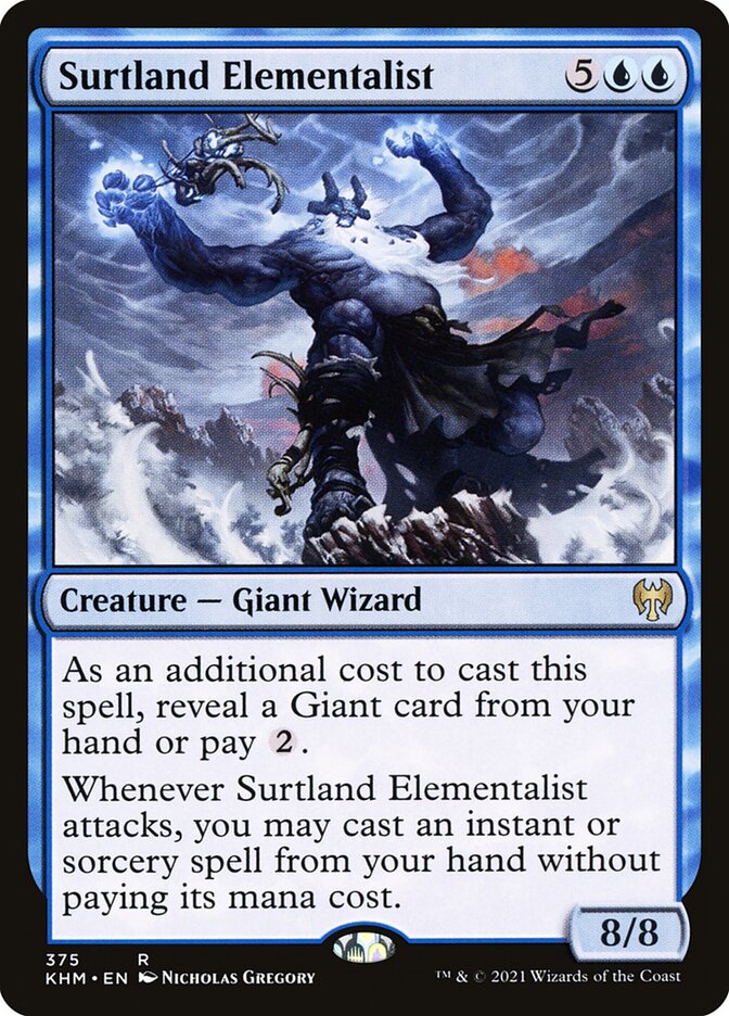 Card Scan of Surtland Elementalist | KHM (Showcase)