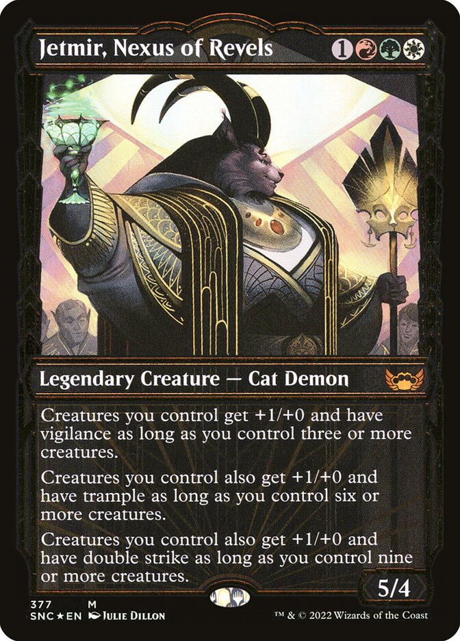 Jetmir, Nexus of Revels | Gilded Foil | SNC (Foil) - Card Scan