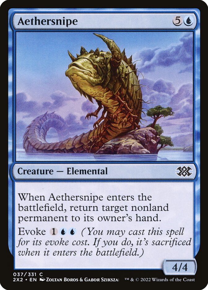 Card Scan of Aethersnipe | 2X2