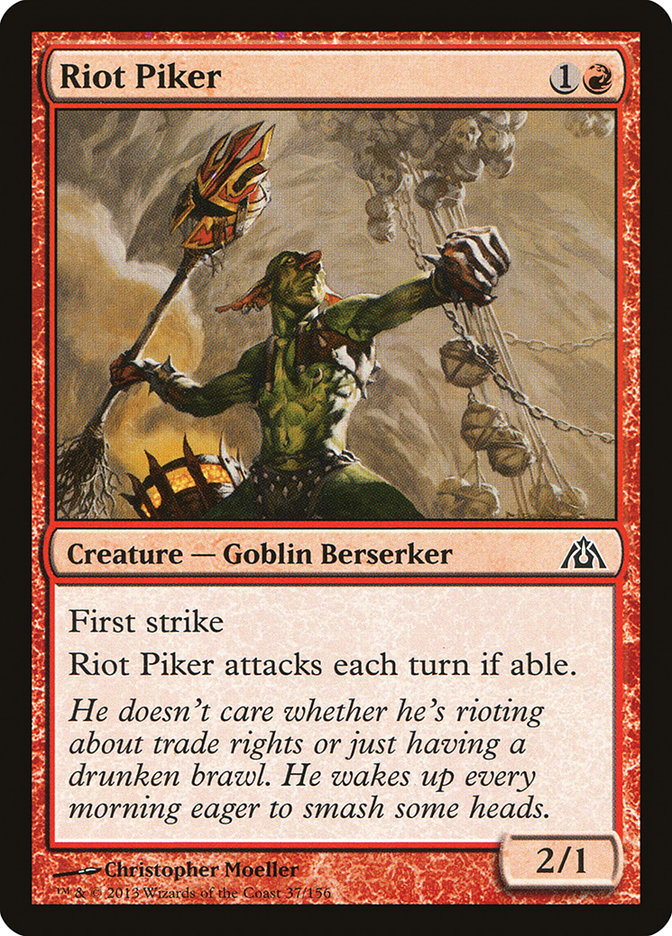 Card Scan of Riot Piker | DGM