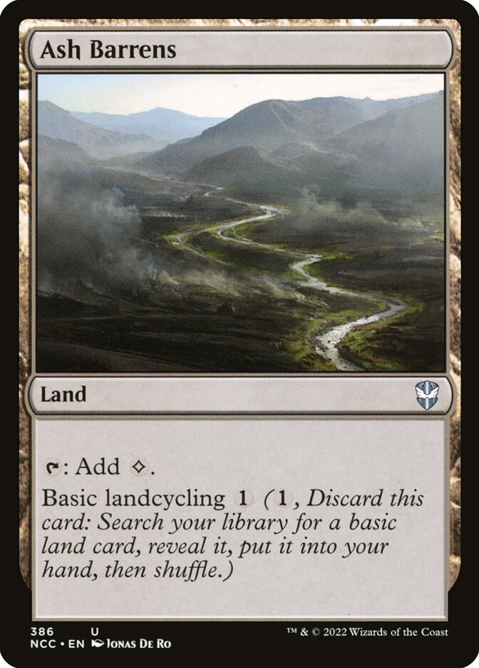 Ash Barrens Card Scan