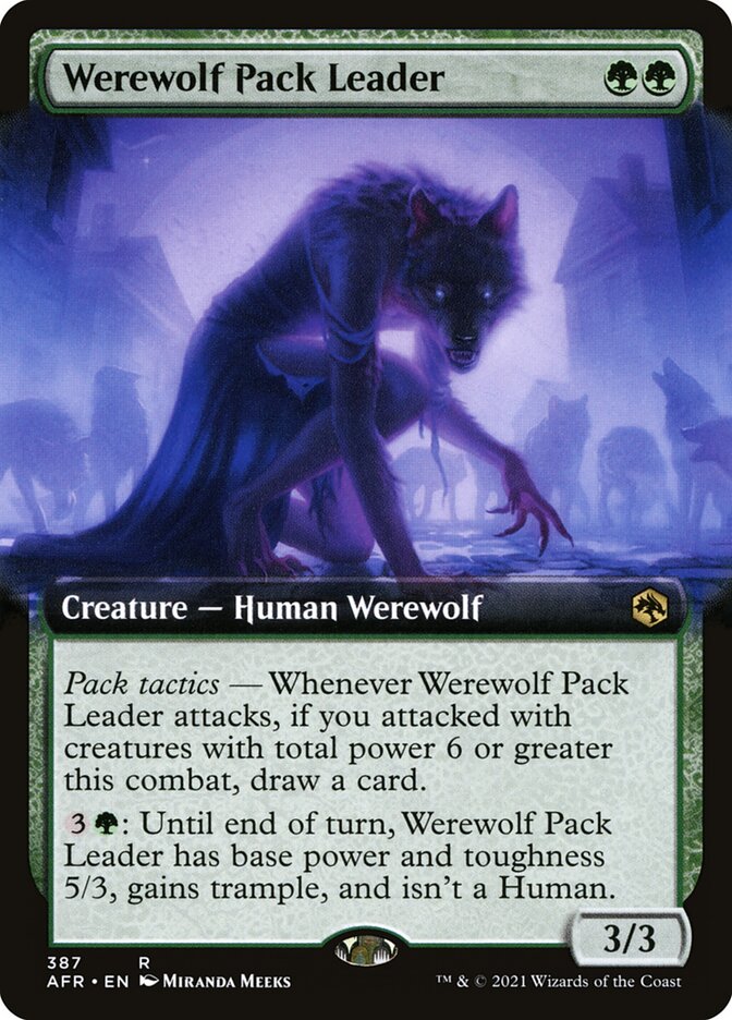Werewolf Pack Leader | Extended Art | AFR (Foil)