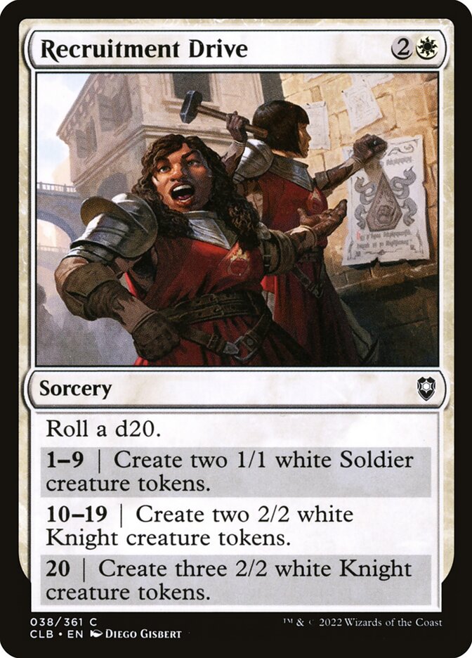 Card Scan of Recruitment Drive | CLB
