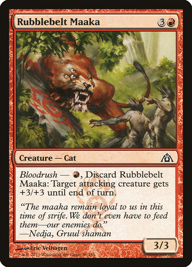 Card Scan of Rubblebelt Maaka | DGM