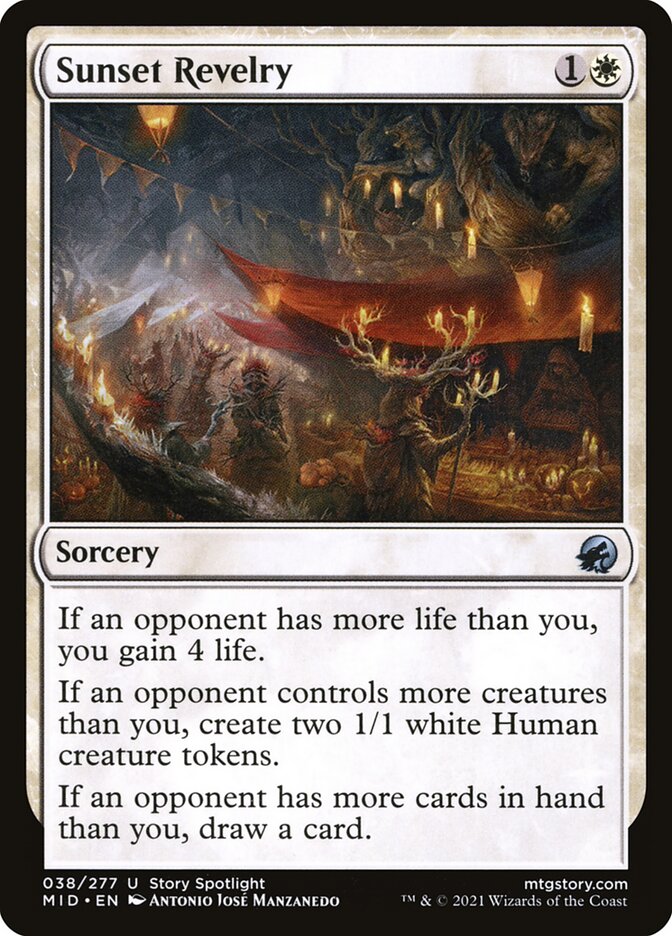 Card Scan of Sunset Revelry | MID