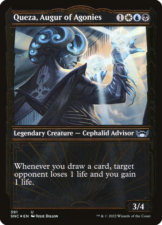 Queza, Augur of Agonies | Gilded Foil | SNC (Foil) - Card Scan