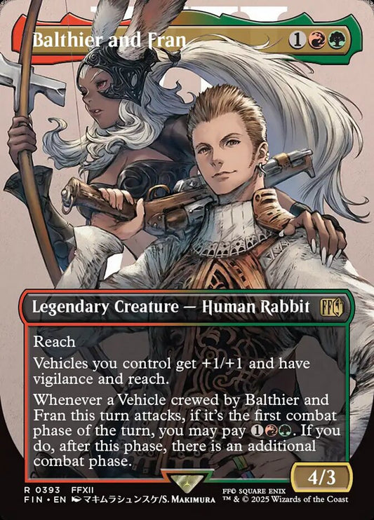 Balthier and Fran | FIN (Borderless Alternate Art)