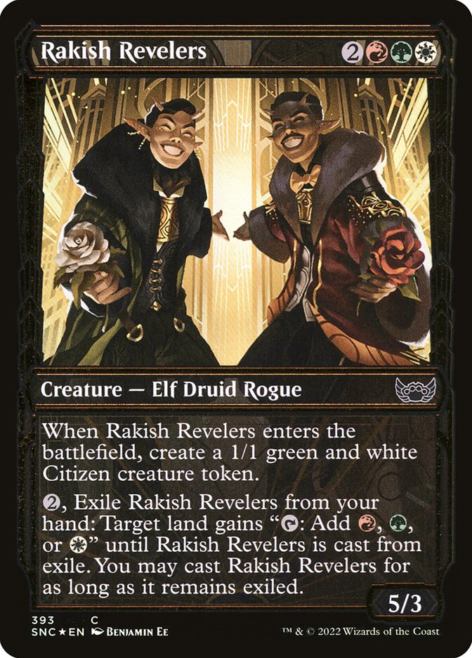 Rakish Revelers | Gilded Foil | SNC (Foil) - Card Scan