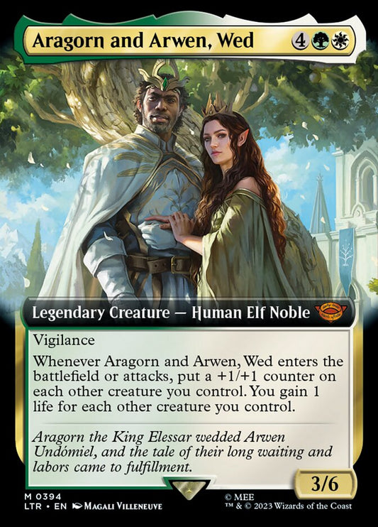 Aragorn and Arwen, Wed | LTR (Showcase)