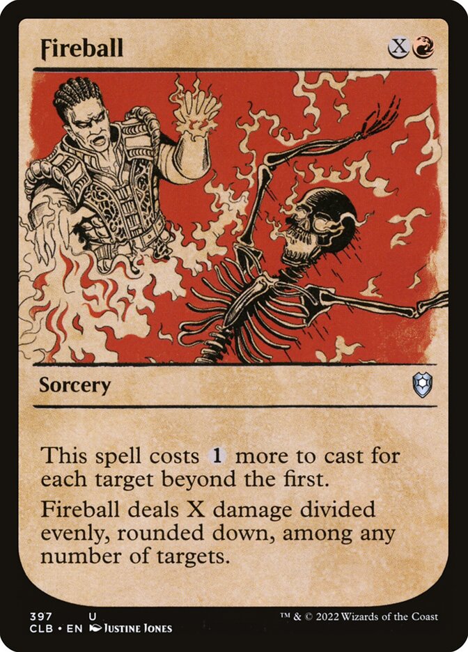 Card Scan of Fireball | CLB (Showcase)