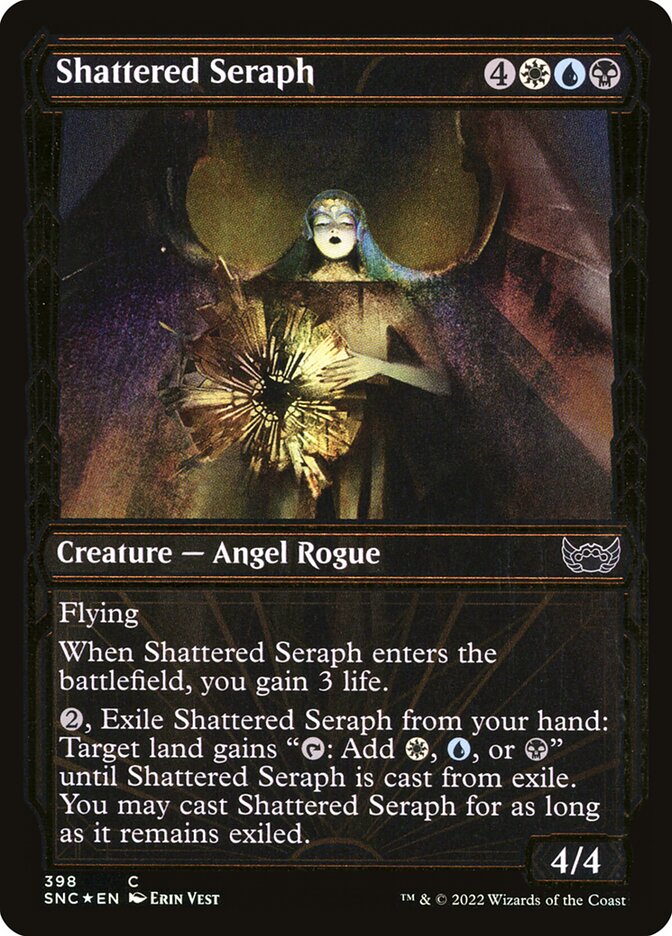 Shattered Seraph | Gilded Foil | SNC (Foil) - Card Scan