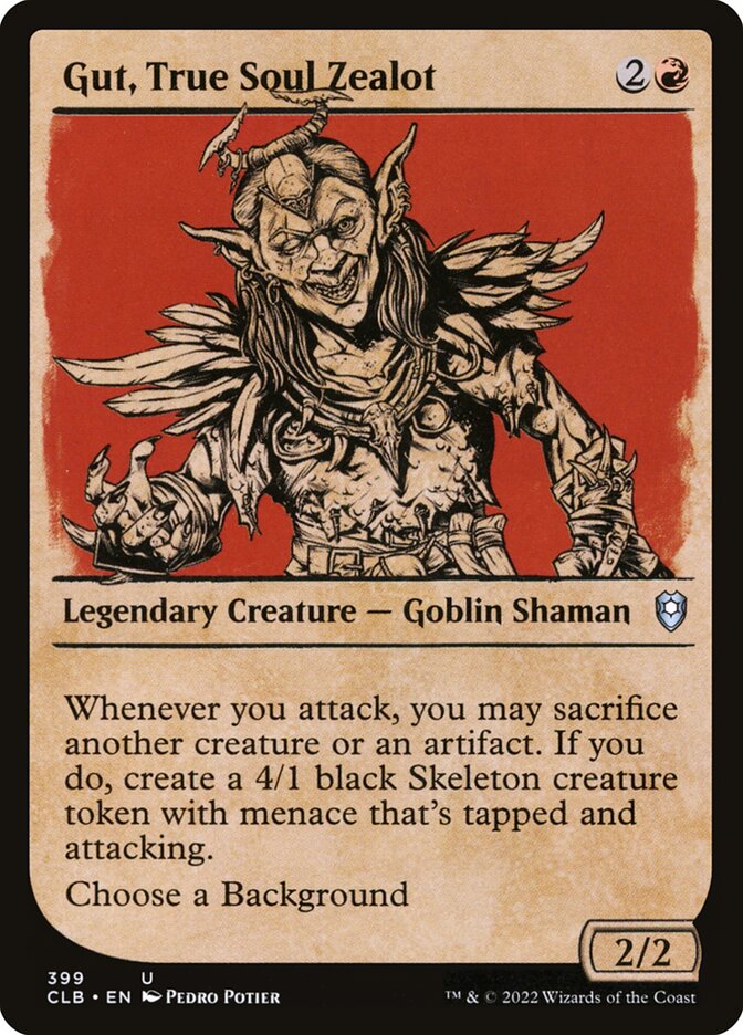 Card Scan of Gut, True Soul Zealot | CLB (Showcase)