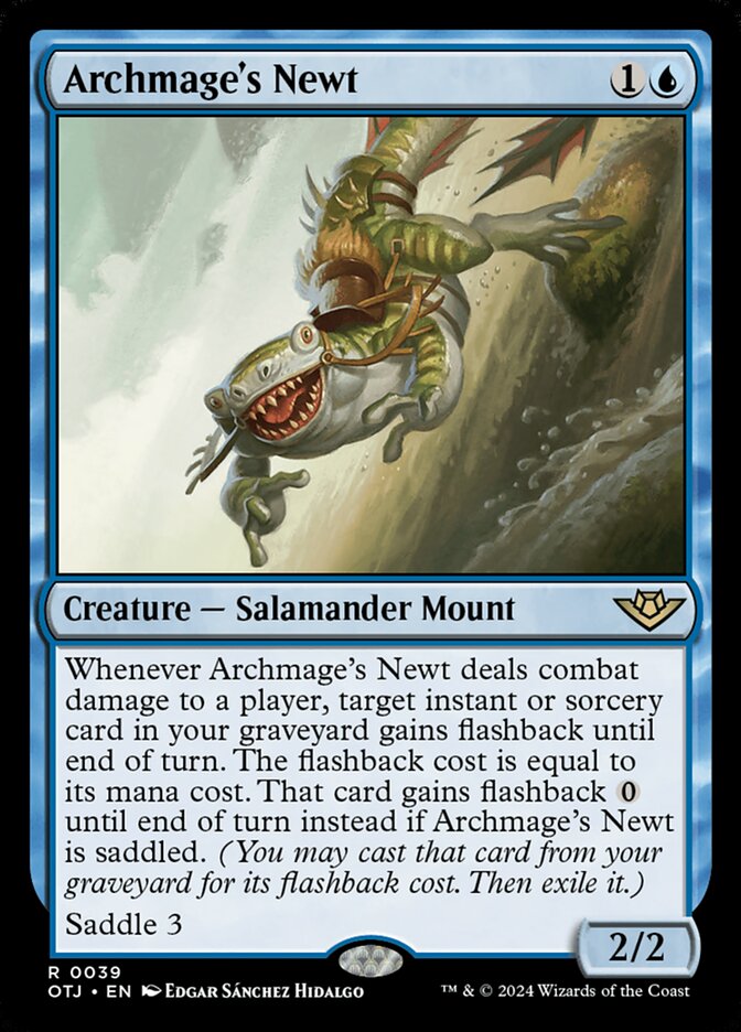 Card Scan of Archmage's Newt | OTJ