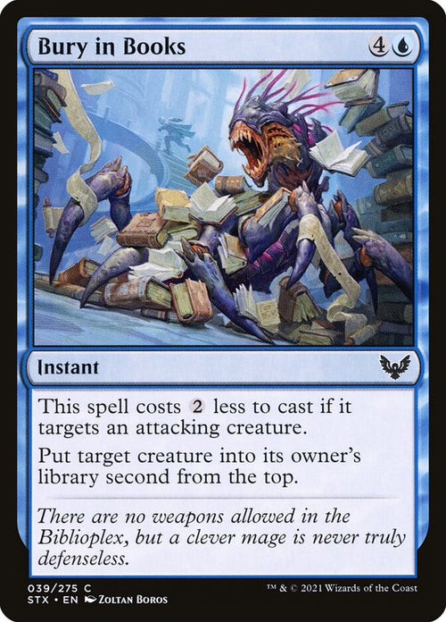 Card Scan of Bury in Books | STX