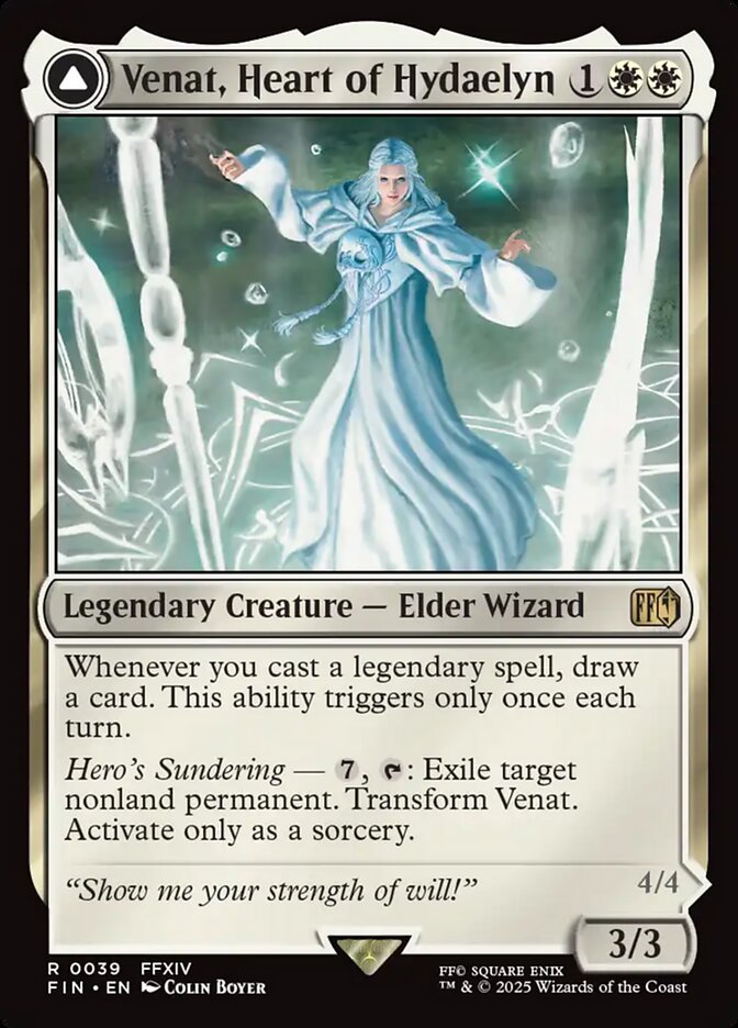 Card Scan of Venat, Heart of Hydaelyn // Hydaelyn, the Mothercrystal | FIN