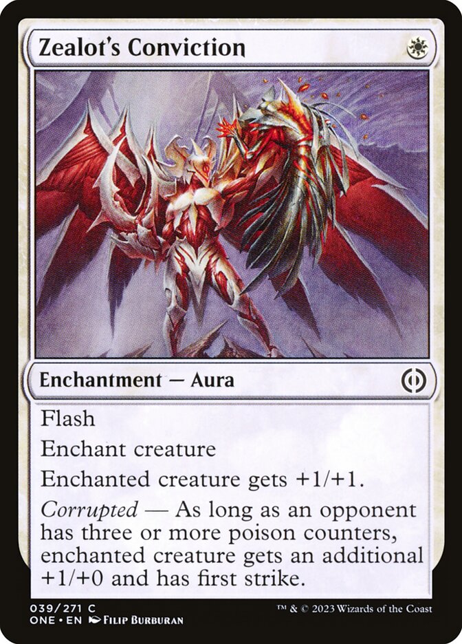 Card Scan of Zealot's Conviction | ONE