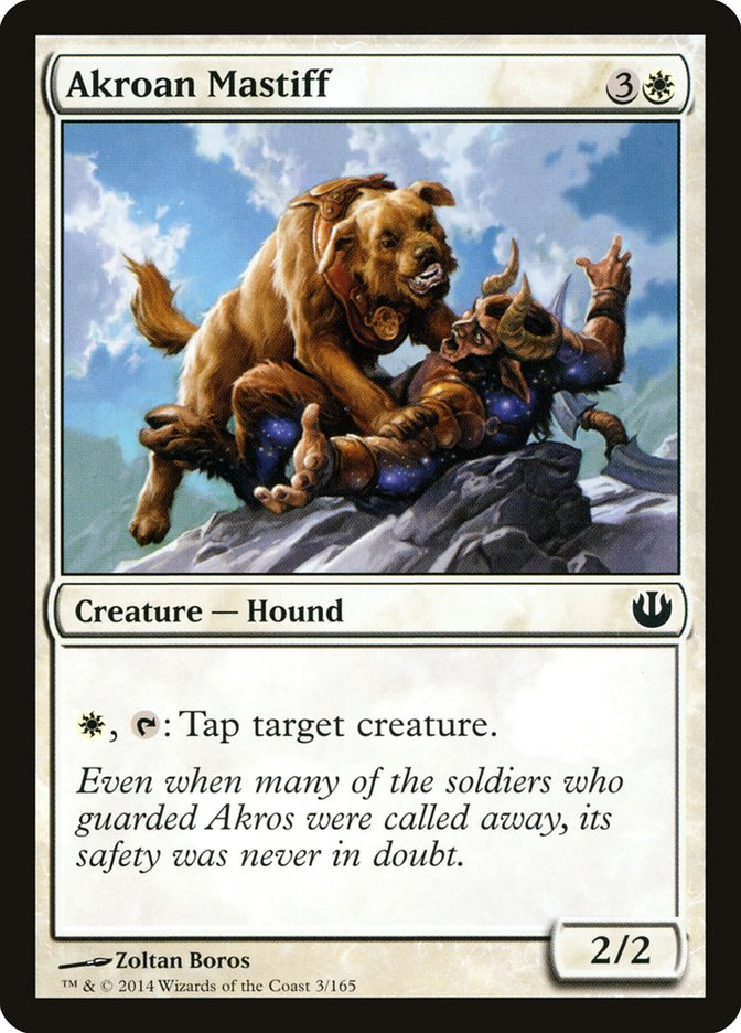 Card Scan of Akroan Mastiff | JOU