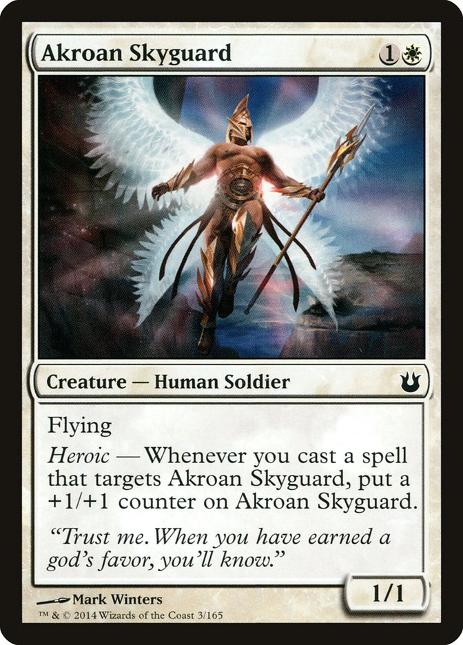 Card Scan of Akroan Skyguard | BNG