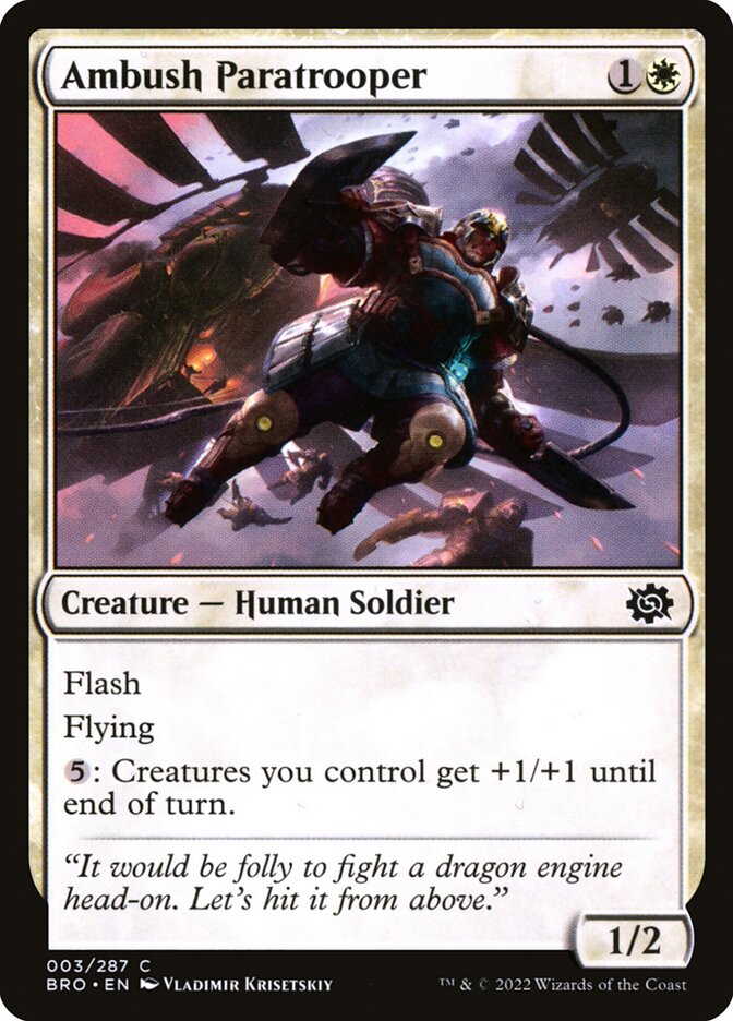 Card Scan of Ambush Paratrooper | BRO