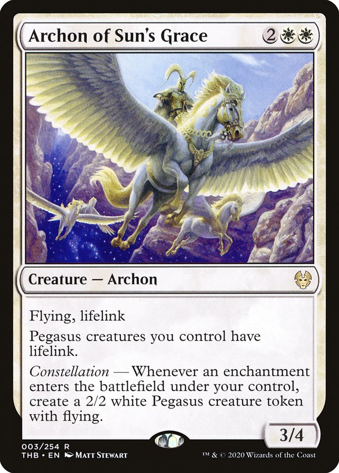 Card Scan of Archon of Sun's Grace | THB
