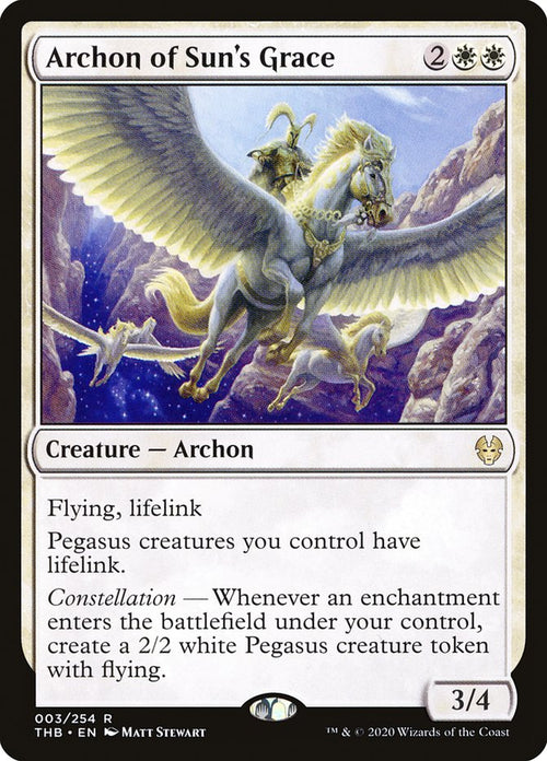 Card Scan of Archon of Sun's Grace | THB