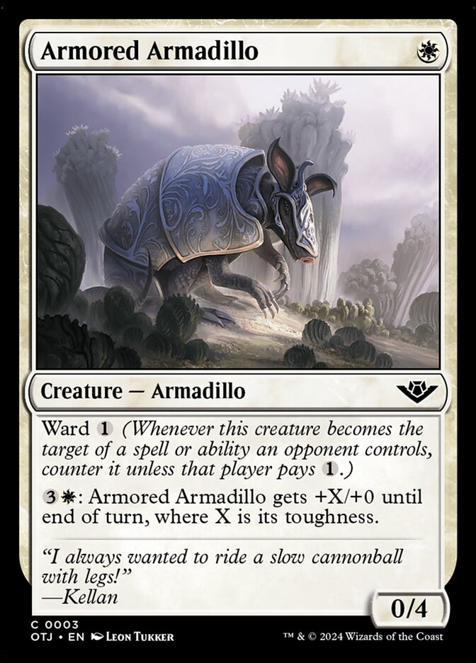 Card Scan of Armored Armadillo | OTJ