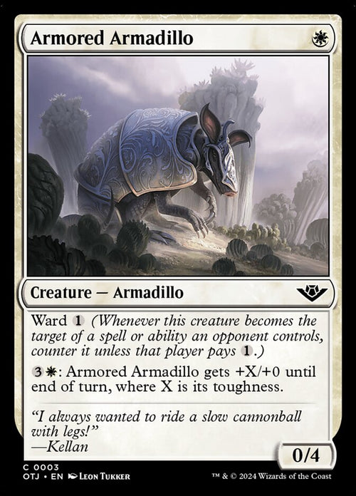Card Scan of Armored Armadillo | OTJ
