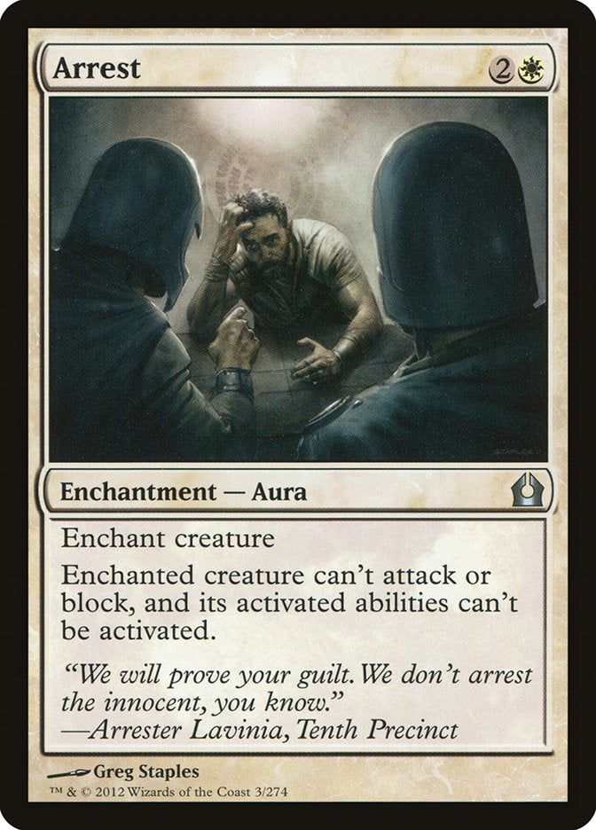 Card Scan of Arrest | RTR