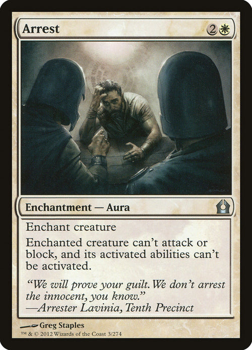 Card Scan of Arrest | RTR