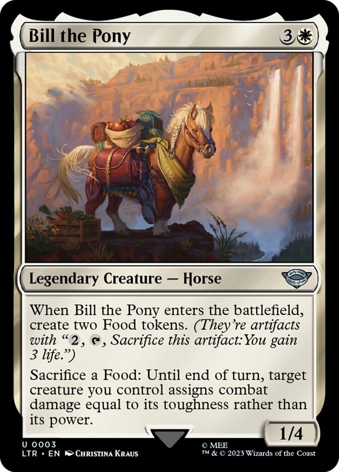Card Scan of Bill the Pony | LTR