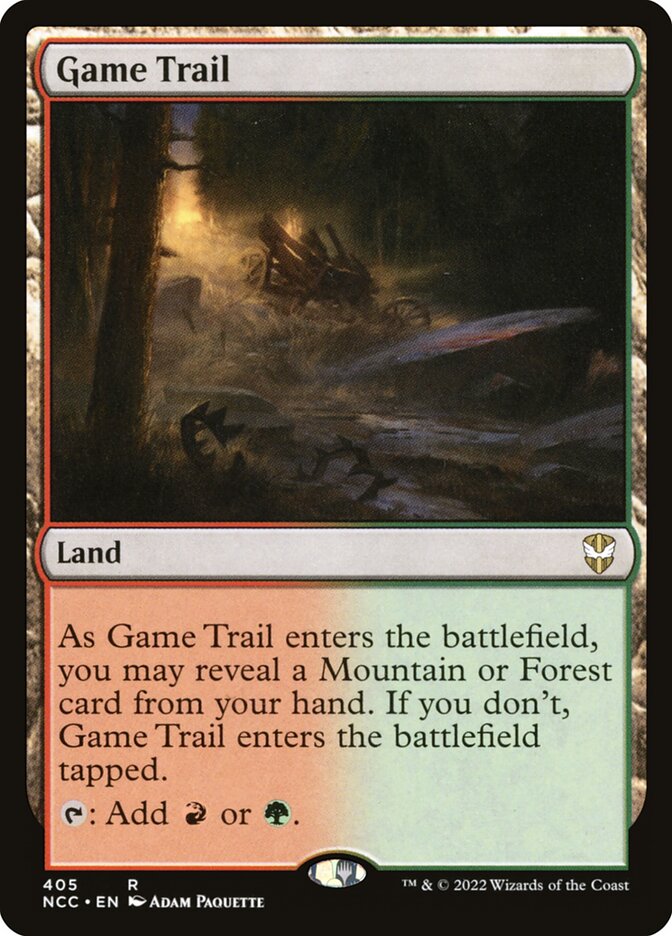 Game Trail Card Scan