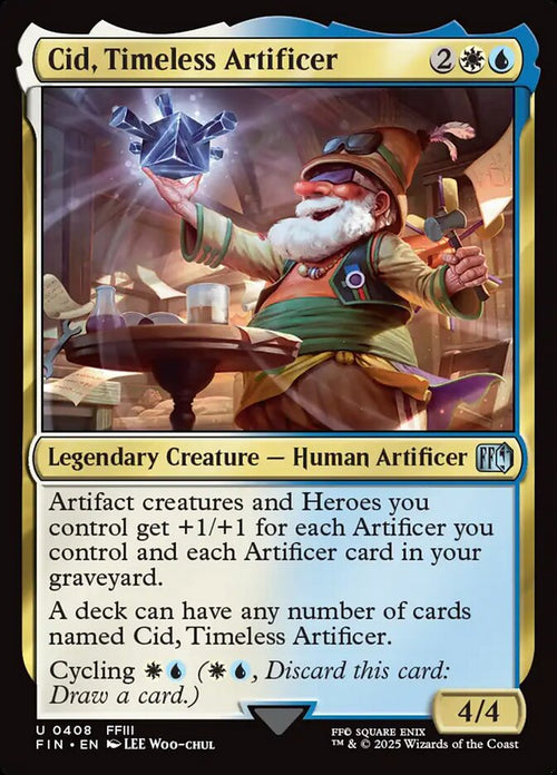 Card Scan of Cid, Timeless Artificer | FIN (FFIII)