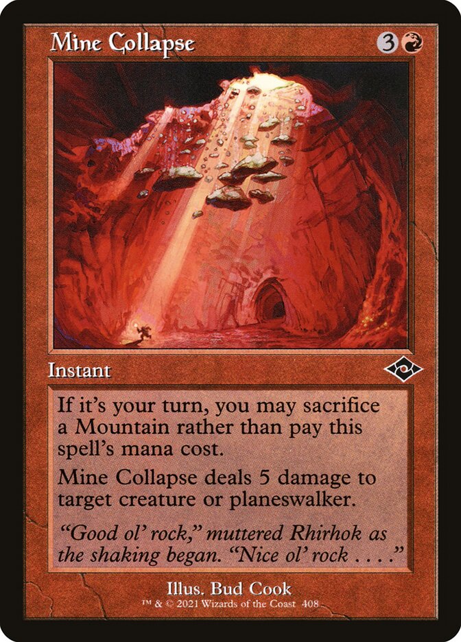 Card Scan of Mine Collapse | MH2 (Old-Frame Retro)