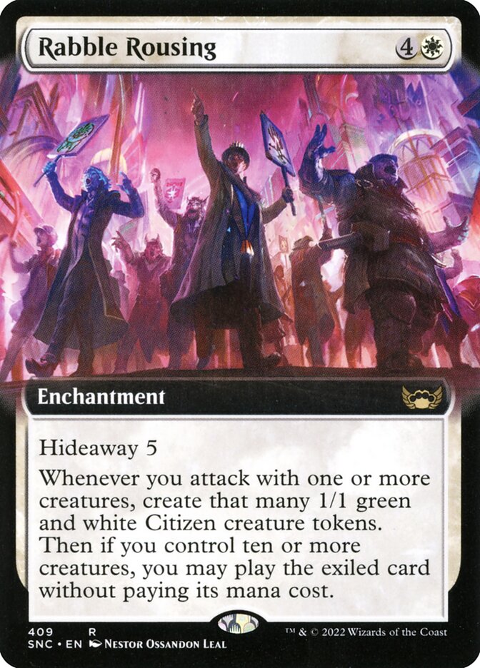Card Scan of Rabble Rousing | SNC (Extended Art)