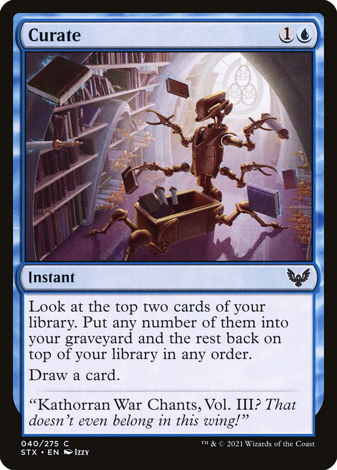 Card Scan of Curate | STX