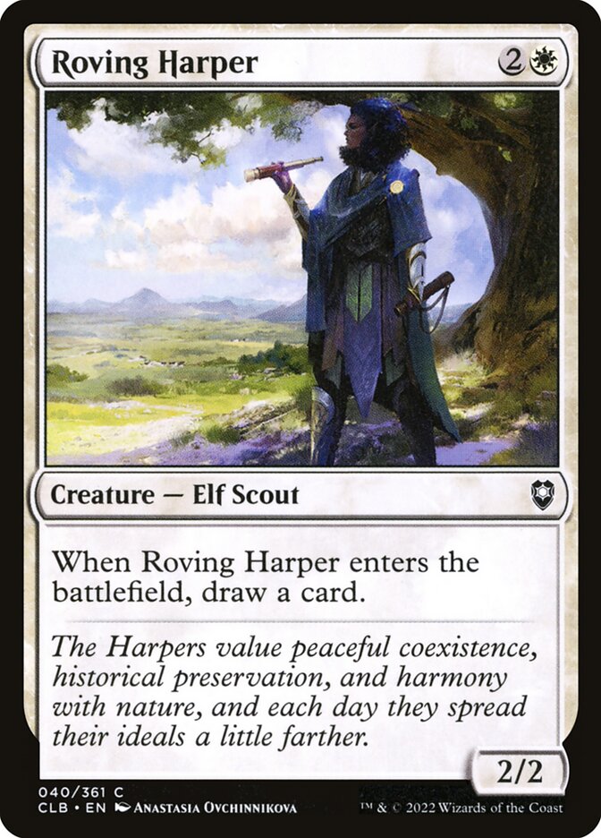 Card Scan of Roving Harper | CLB