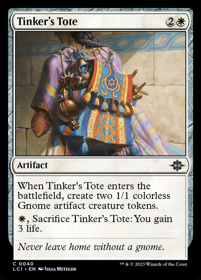 Card Scan of Tinker's Tote | LCI