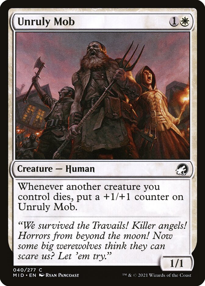 Card Scan of Unruly Mob | MID