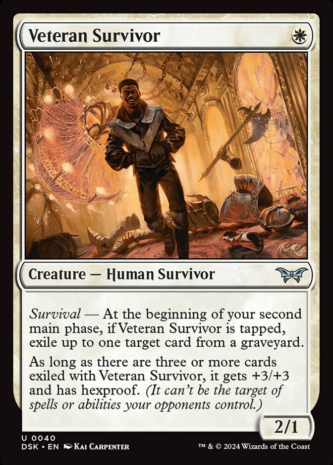 Card Scan of Veteran Survivor | DSK