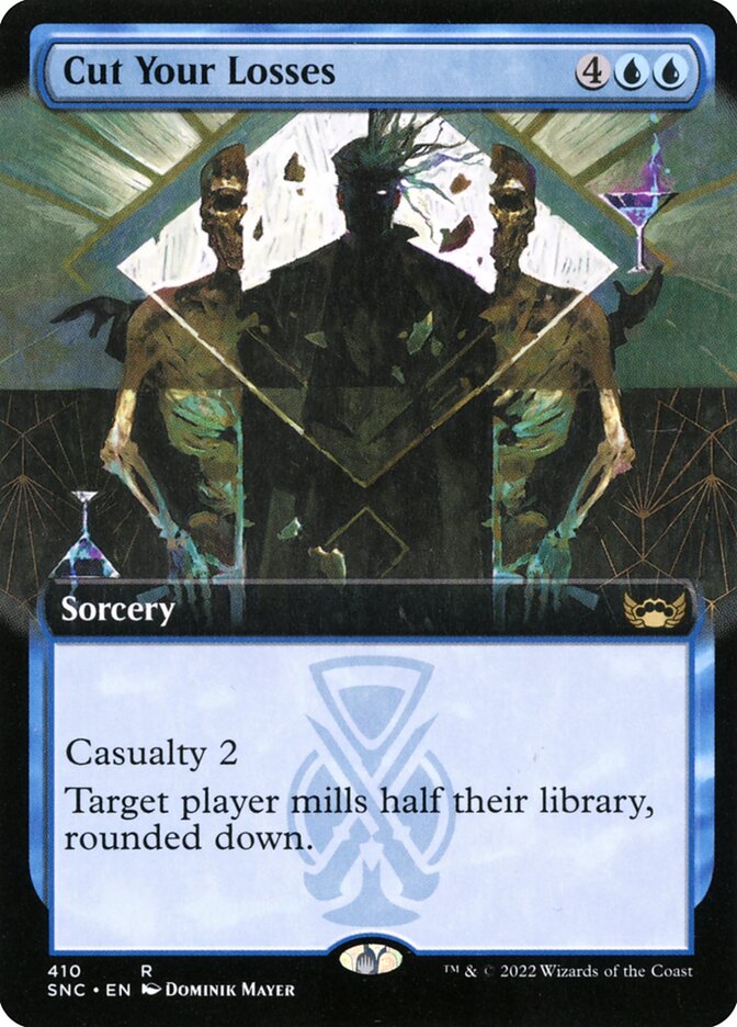 Cut Your Losses | Extended Art | SNC (Foil) - Card Scan