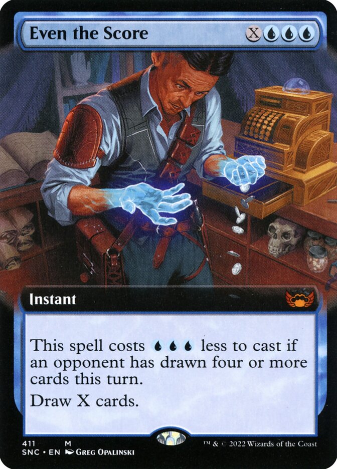 Even the Score | Extended Art | SNC - Card Scan