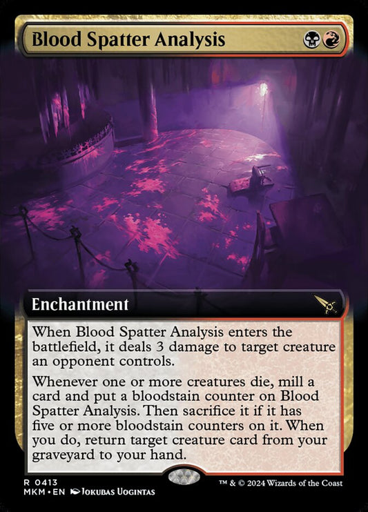 Blood Spatter Analysis | MKM (Extended Art)