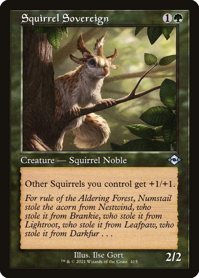 Card Scan of Squirrel Sovereign | MH2 (Old-Frame Retro)