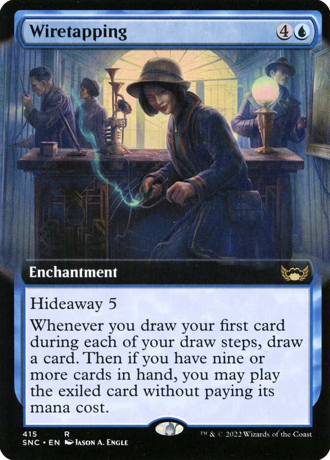 Wiretapping | Extended Art | SNC (Foil) - Card Scan
