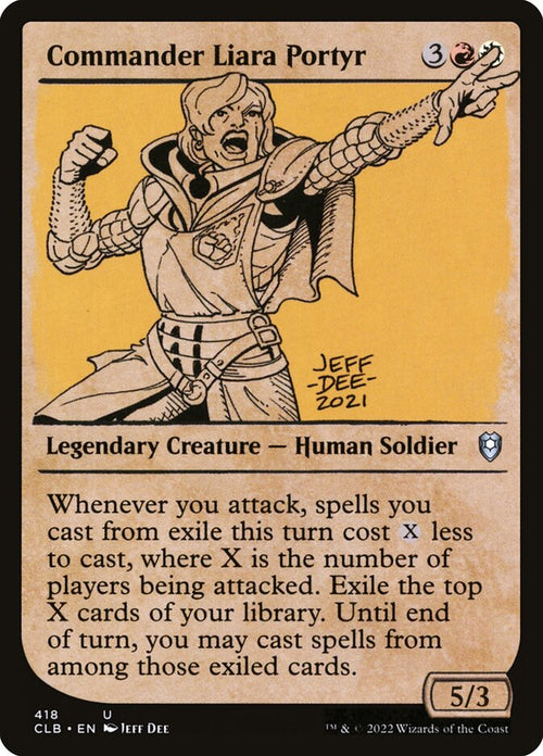 Card Scan of Commander Liara Portyr | CLB (Showcase)