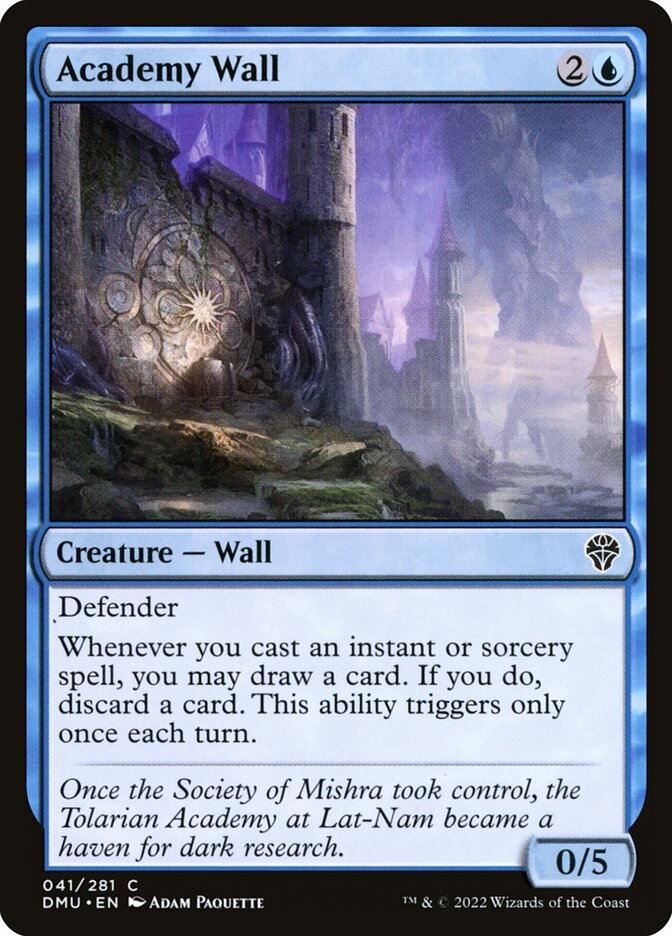 Card Scan of Academy Wall | DMU