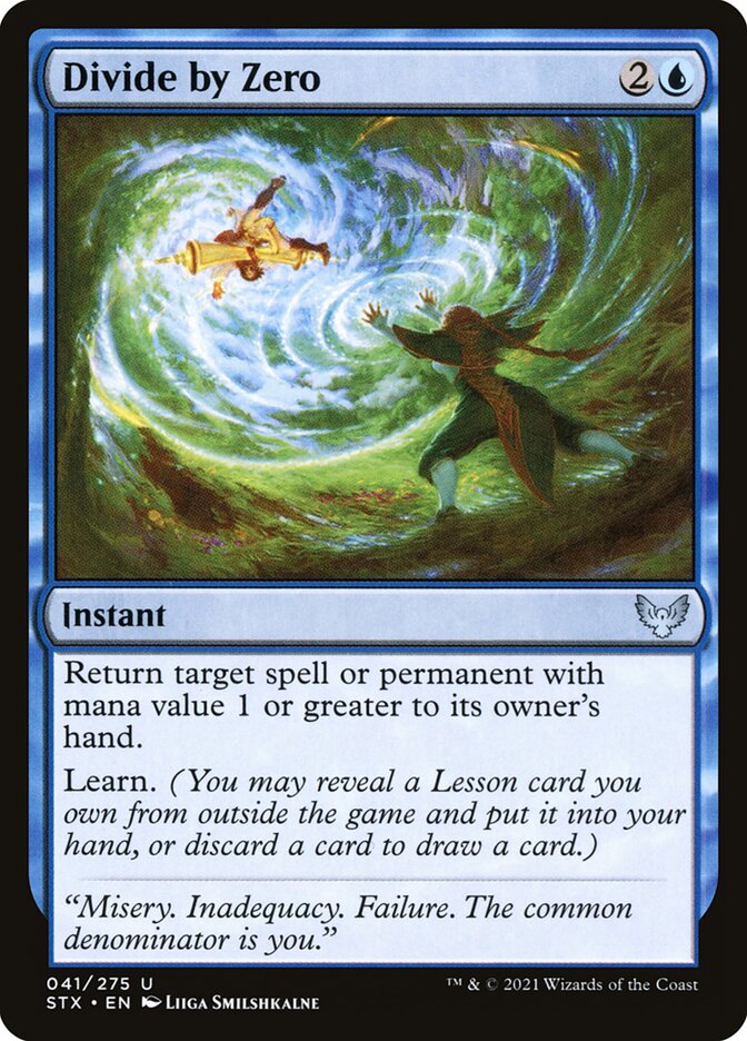 Card Scan of Divide by Zero | STX