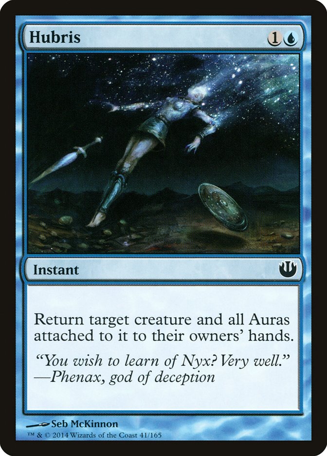 Card Scan of Hubris | JOU