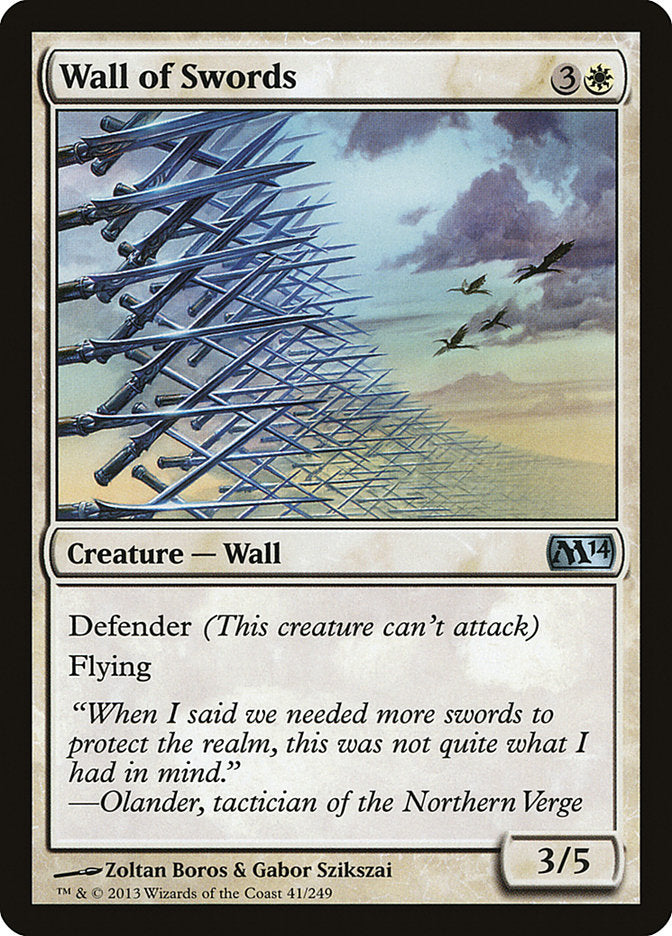 Card Scan of Wall of Swords | M14